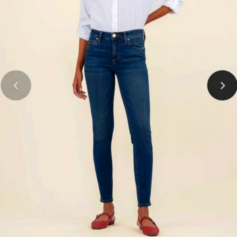 Kut from the Kloth Blue Skinny Jeans High-Rise